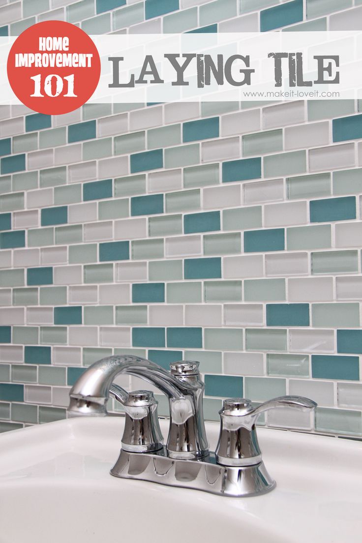 You can do it! Fantastic tutorial for laying tile in your home via Make it Love ...