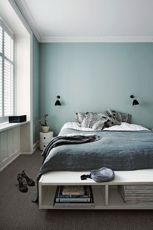Interiors | Danish Style. Still in love with that vintage blue.