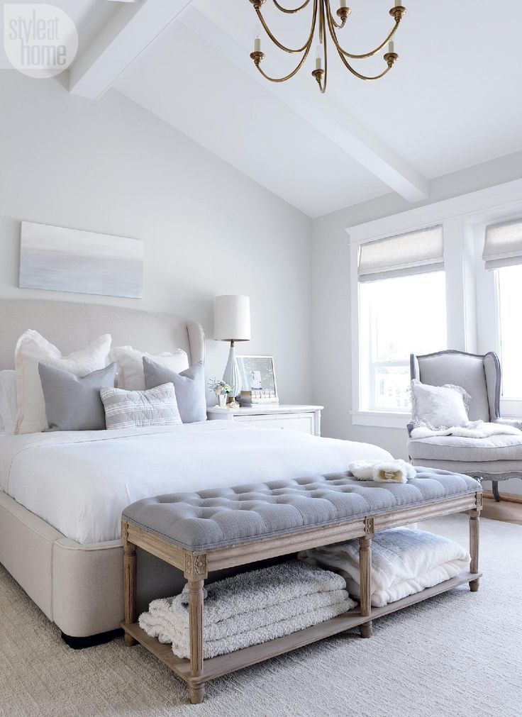 Master Bedroom | A Dutch Colonial becomes a calming abode for a busy family of f...