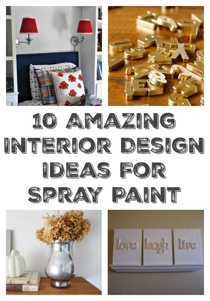 Check out 10 amazing interior design ideas for spray paint. You'll never loo...