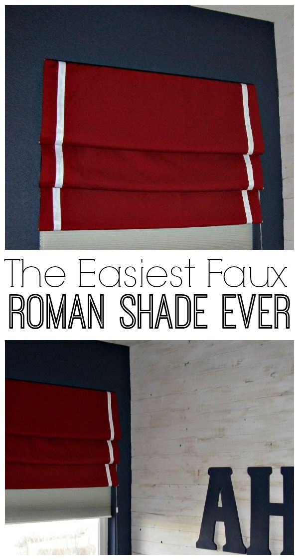 The Easiest Faux Roman Shade Ever - Complete Tutorial!