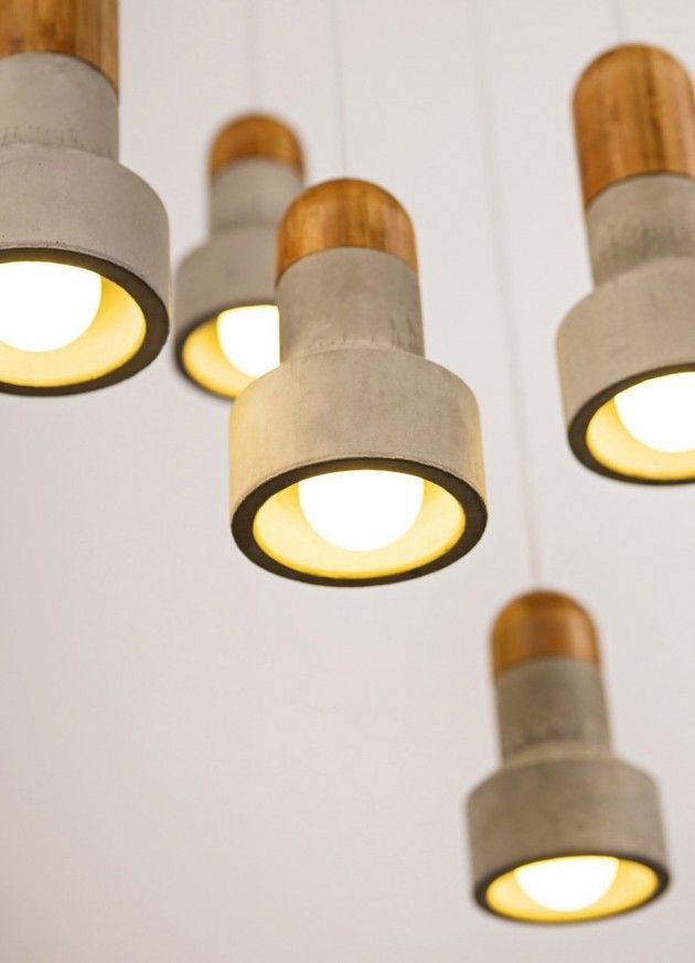 Bentu Design have created a pendant light named And, made from bamboo and concre...