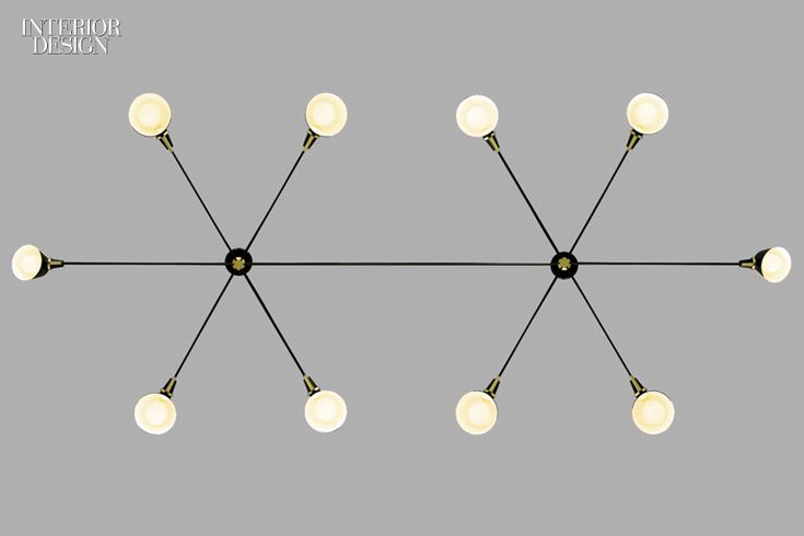 Editors' Picks: 47 Versatile Light Fixtures | Double Pivot chandelier in aluminu...
