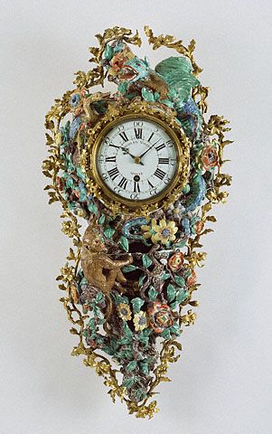 Gorgeous 18th c. French wall clock - movement by Charles Voisin; case made at Ch...