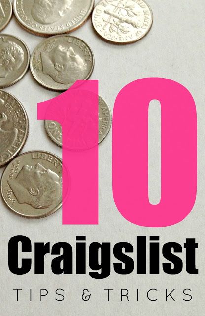 10 Craigslist Tips & Tricks: How to find the best stuff & save money. ~ LOVE the...