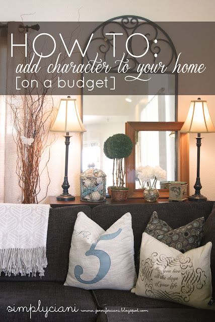 How to add character to your home (on a budget)