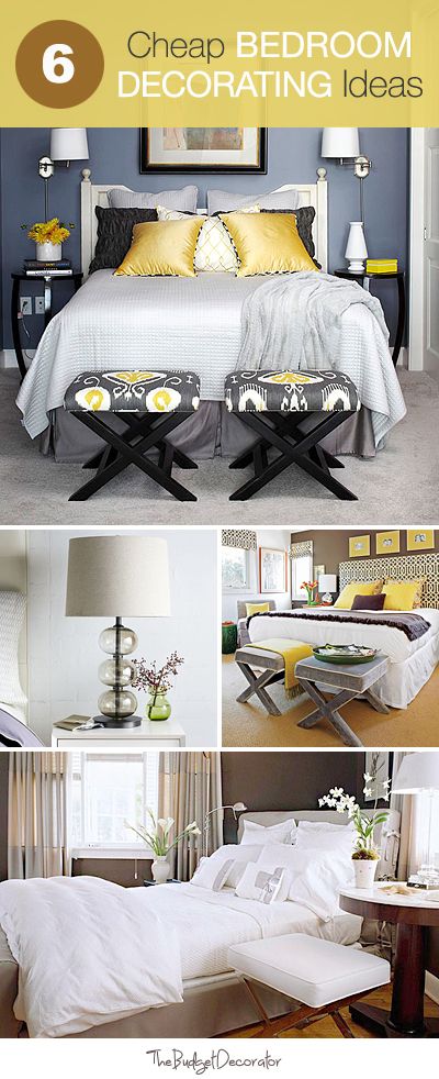 6 Cheap Bedroom Decorating Ideas!