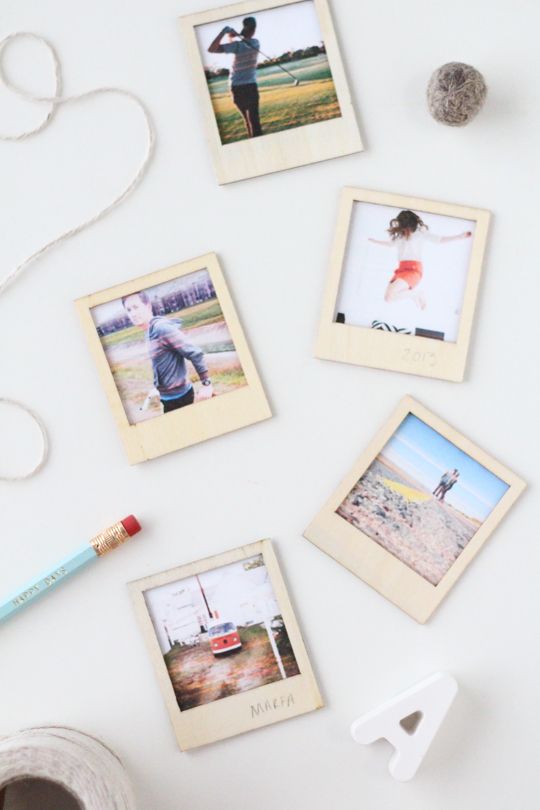 DIY Wooden Polaroid Gift Set