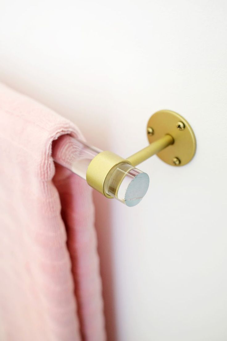 Lucite Towel Bar DIY | home ideas | home decor