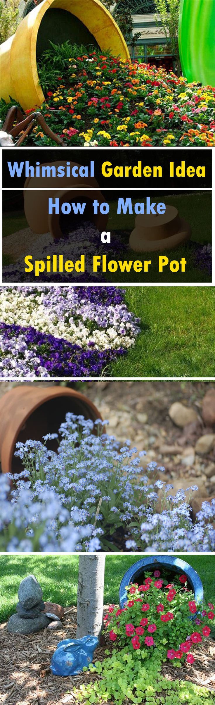 How to Make a Spilled Flower Pot