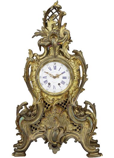 A Fine 19th Century Belgian Gilt Bronze Mantel Clock | Arte Antiques