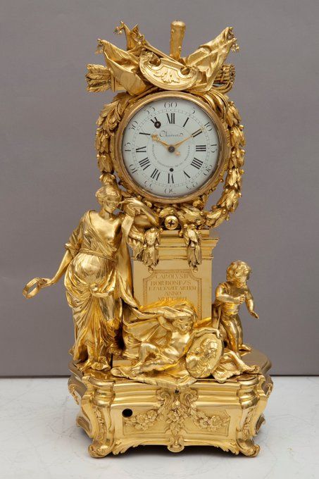 Alegoría de las artes, reloj Carlos III.