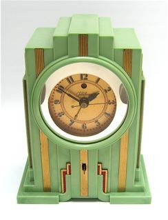 Art Deco Bakelite clock, Paul Frankl Design