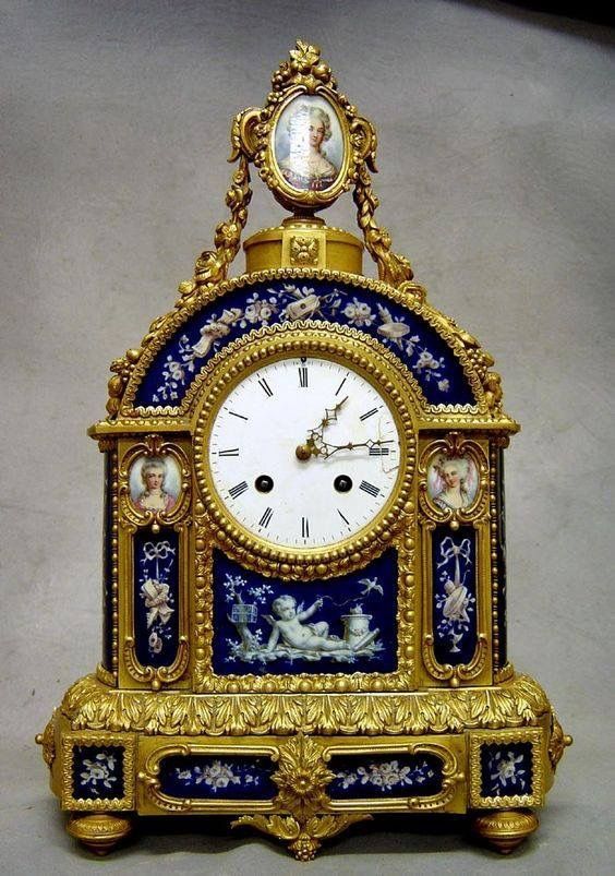 Clocks – Decor :     19th century French clock..I do realize this is Not flo-b...