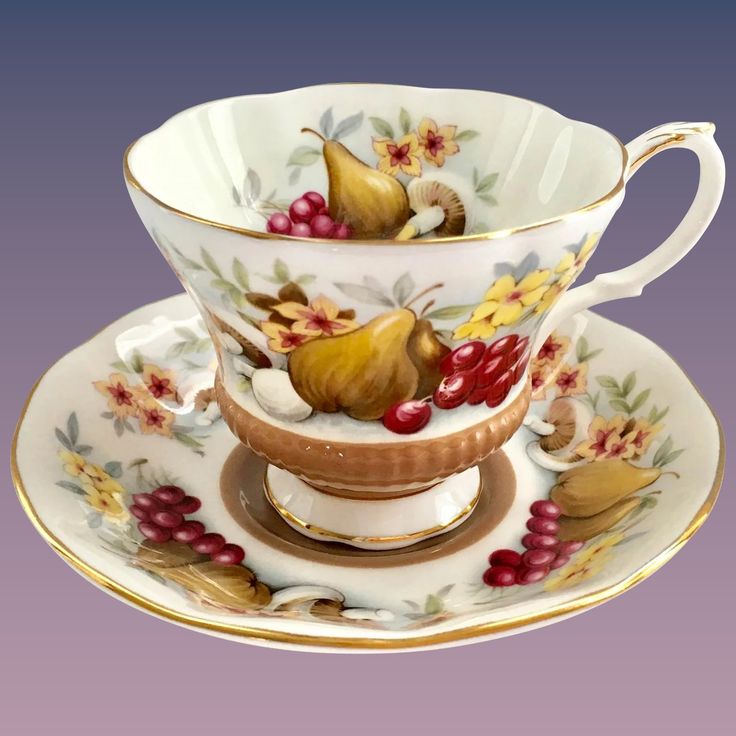 Royal Albert Bone China Country Fayre Series Devon Teacup and Saucer