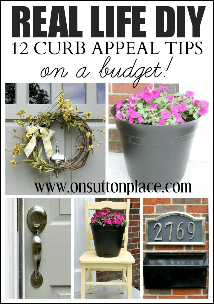 12 DIY Curb Appeal Tips on a Budget!