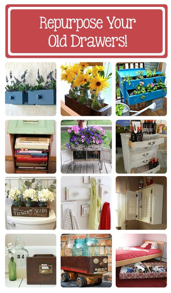 30 clever ways to repurpose old drawers!
