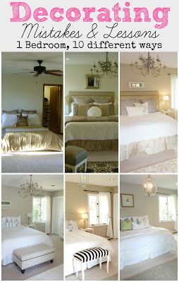 DIY:: Decor !  1 Bedroom, 10 different ways ! Excellent Post ! Tips , Ideas, & T...