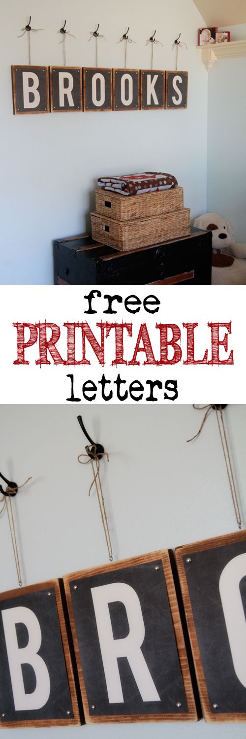 Free Printable Letters at Shanty-2-Chic.com - Print 8x10 letters for any room fo...