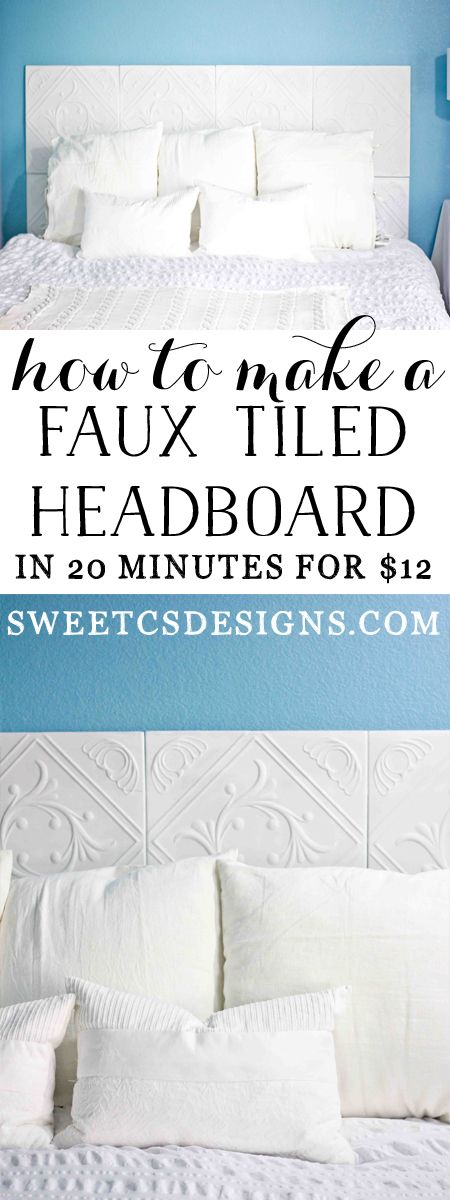 Make an awesome headboard for twenty bucks! Would be fun to spray paint the foam...