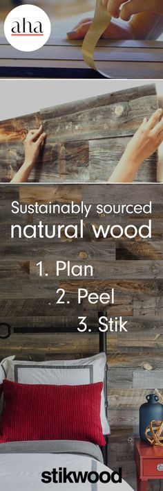 Stikwood is the world's first peel and stick solid wood planking from reclai...