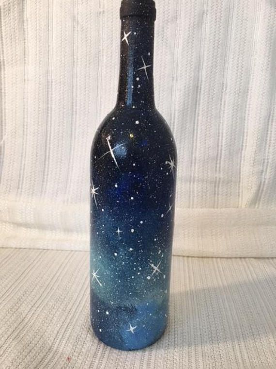 Galaxy Decorative Wine Bottle