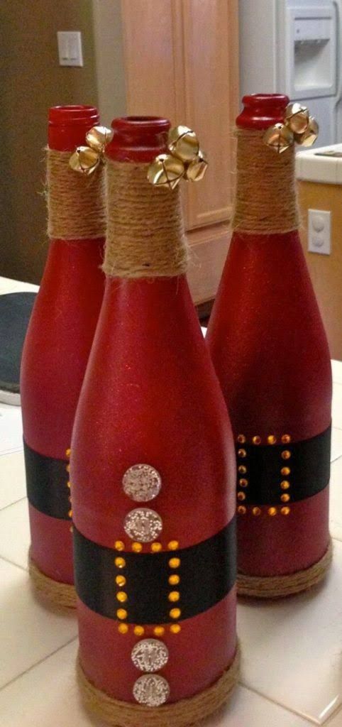 20 Festively Easy Wine Bottle Crafts For Holiday Home Decorating