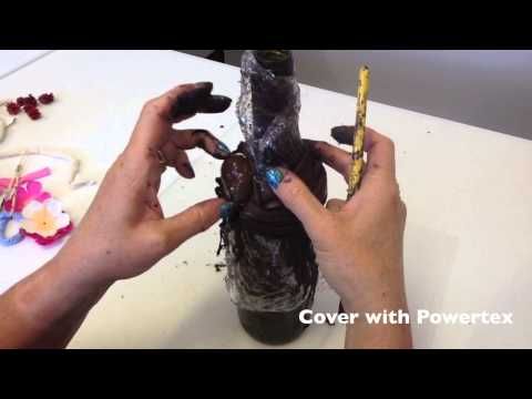 This video shows you how to create a superb Bottle Decoration using Powertex Fab...