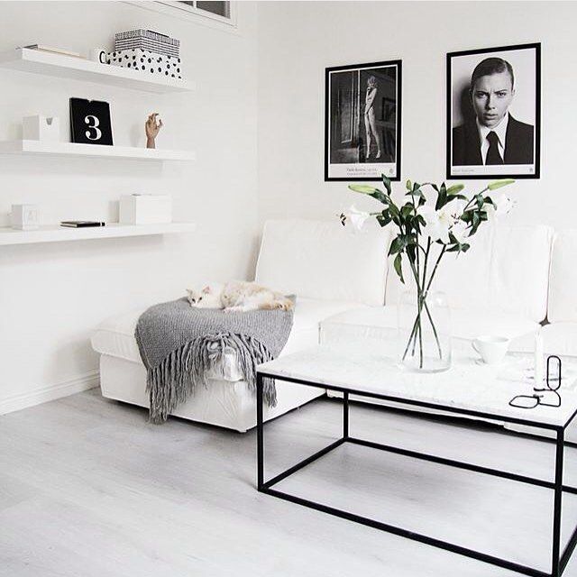 MInimal meet modern. #decor #design #blackandwhite #Scandi #apartment #home #liv...