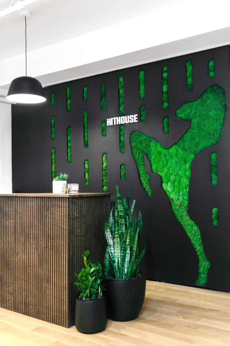 We added a little peaceful green to balance out your intense workouts at Hit Hou...