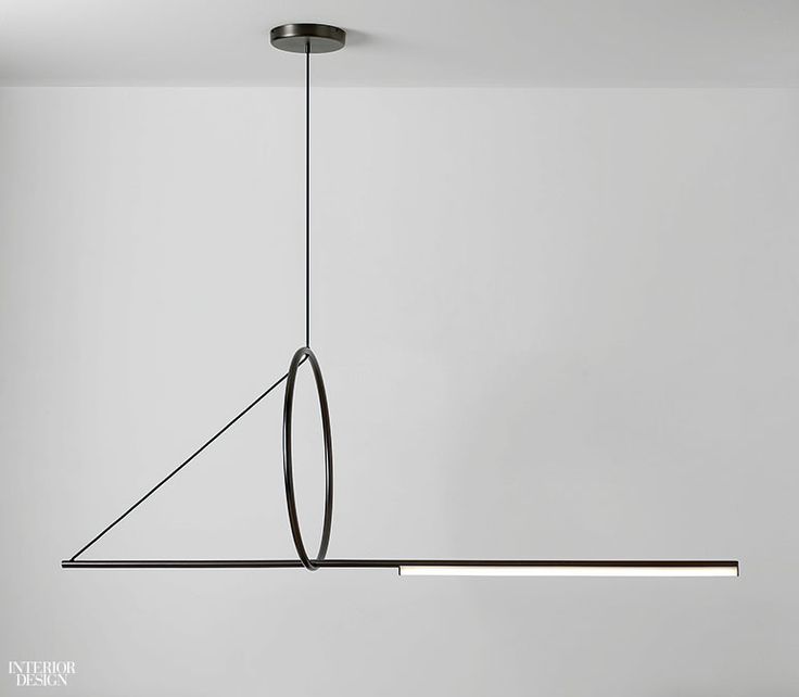 Cercle & Trait suspension lamp in solid brass by CVL Luminaires.
