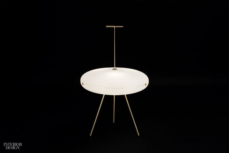 The 1957 Luna Terra Orizzontale floor lamp looks better than ever, its planetary...
