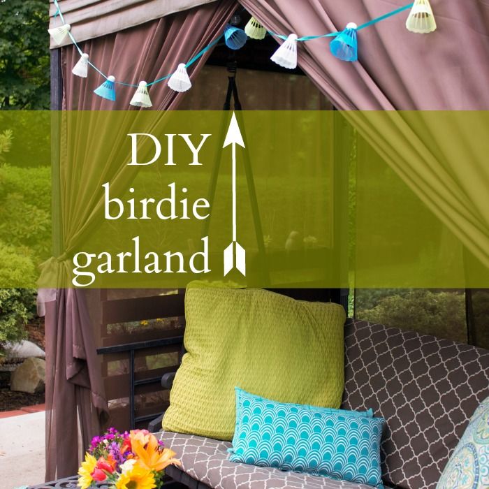 DIY birdie garland tutorial at diyshowoff