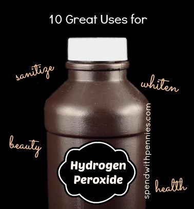 10 Great Uses for Hydrogen Peroxide! Great for everything from sanitizing to whi...