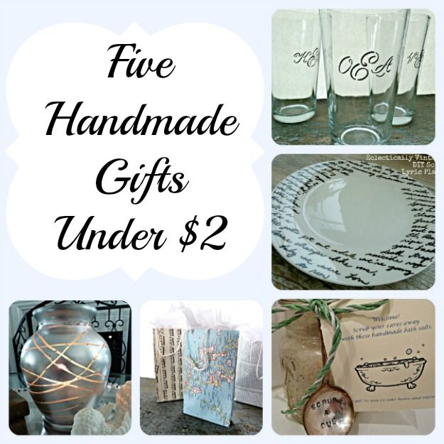 5 Quick Handmade DIY Gifts - great hostess gifts! eclecticallyvinta...