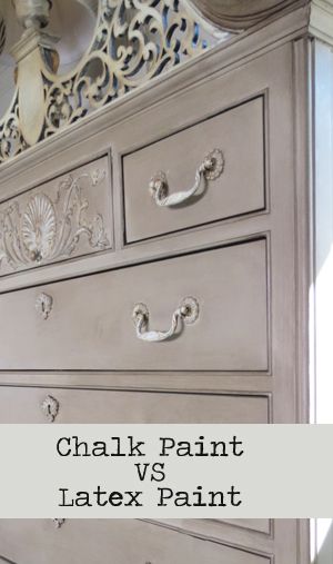 Chalk Paint vs Latex Paint on Furniture