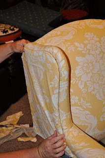 How to upholster a chair.