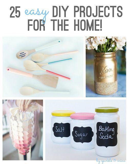 The mother of all DIY home pins! All of these projects are super simple to make ...