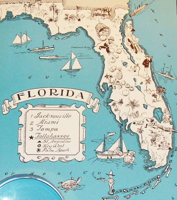 vintage map, $21
