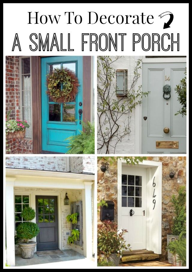 Lots of tips and a dozen inspiring photos to help you decorate your small front ...