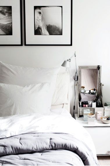 Calm bedroom, neutral colors