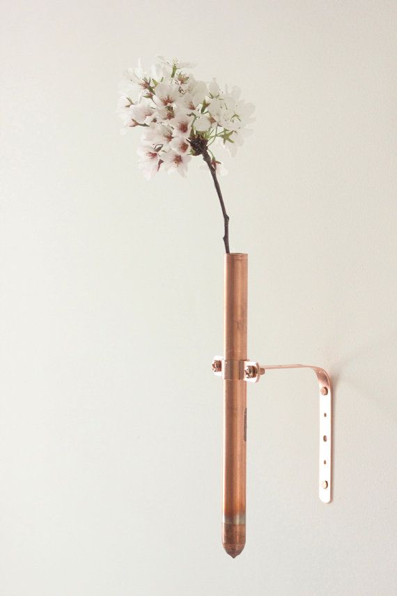 I need this. NEED! Copper Bud Vase Modern Handmade Home Decor by thevintagevogue...