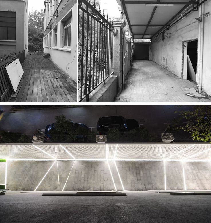 BEFORE + AFTER - In the side alleys of this renovated building, what were once ...