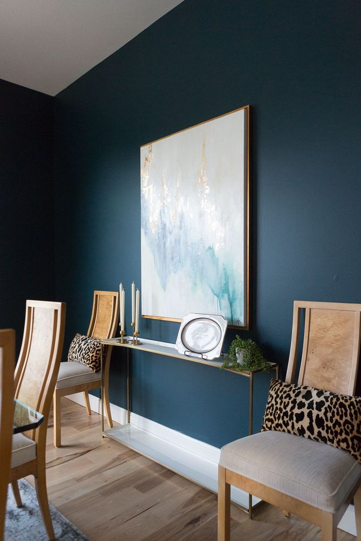Top 3 Blue/Green paint colors for dark and dramatic walls #ccandmike #homedecori...