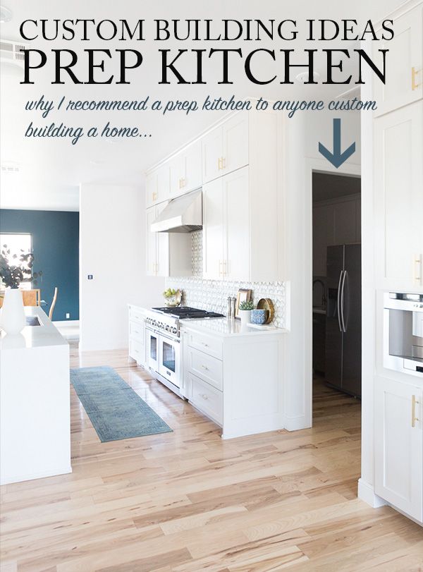 Custom Building Ideas Prep Kitchen | CC and Mike | Lifestyle and Design Blog #cc...