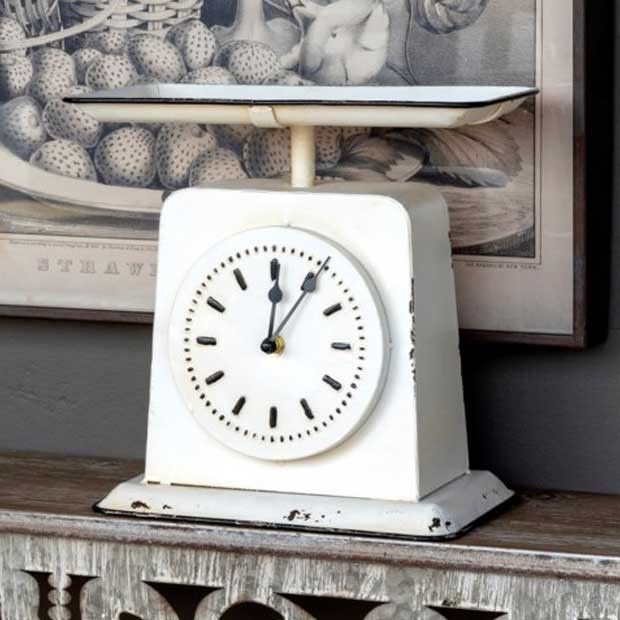Old Fashioned Homemaker Scale Clock
