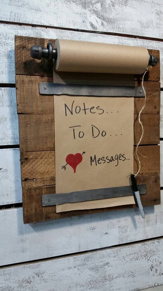 Rustic Memo Board/Command Station/  My sticky notes dont stick and I am always l...