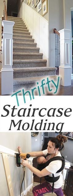 Staircase Makeover: How to Install molding - Remington Avenue