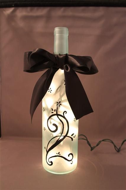 Wine Bottle Lamp #wine #bottle #lamp