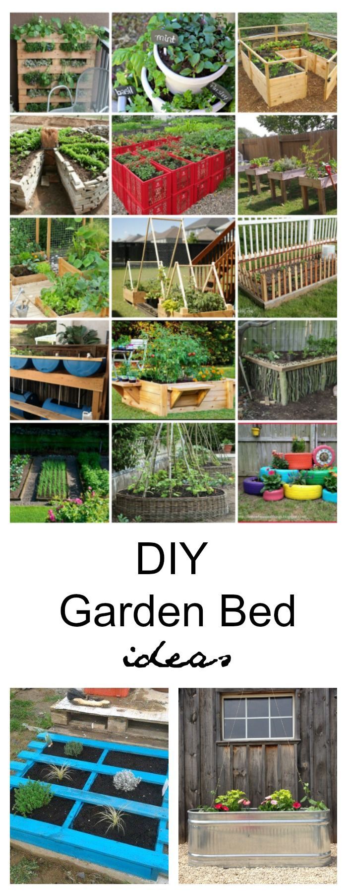 Depending upon your space, style, and needs, I have rounded up some DIY Garden B...
